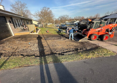 During New asphalt driveway, Fairless Hills PA